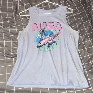 Blue “NASA” tank top